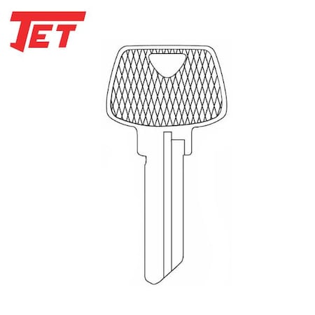 Jet JET: Sargent (S22-NS, O1007LA) 'LA' Key Blank JET-6275LA-NS